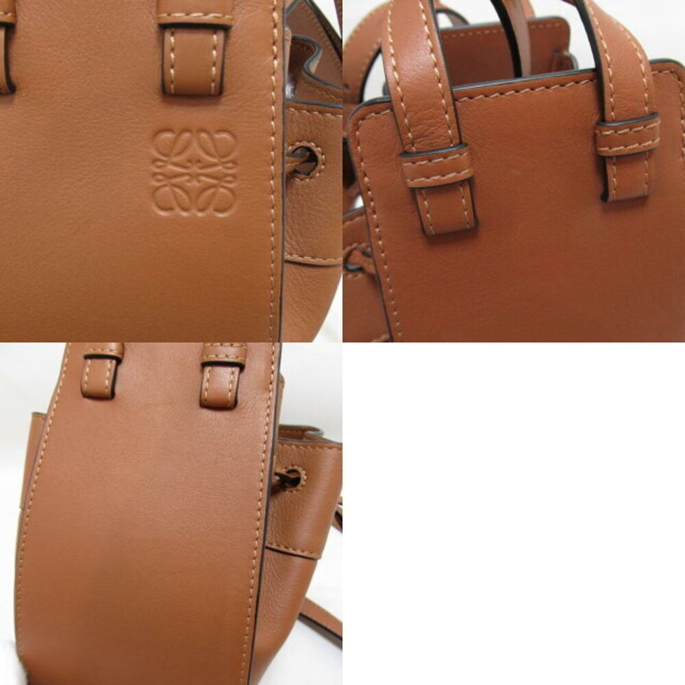 LOEWE Hammock Shoulder Bag Leather Brown - Picture 10 of 10